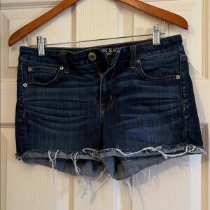 American Eagle Outfitters Super Stretch Dark Blue Jean Shorts